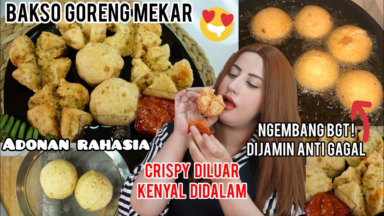 Cooking With Tasyi Ep 39 Resep Bakso Goreng Mekar Super Krispy Kenyal Youtube Cooking Food Breakfast