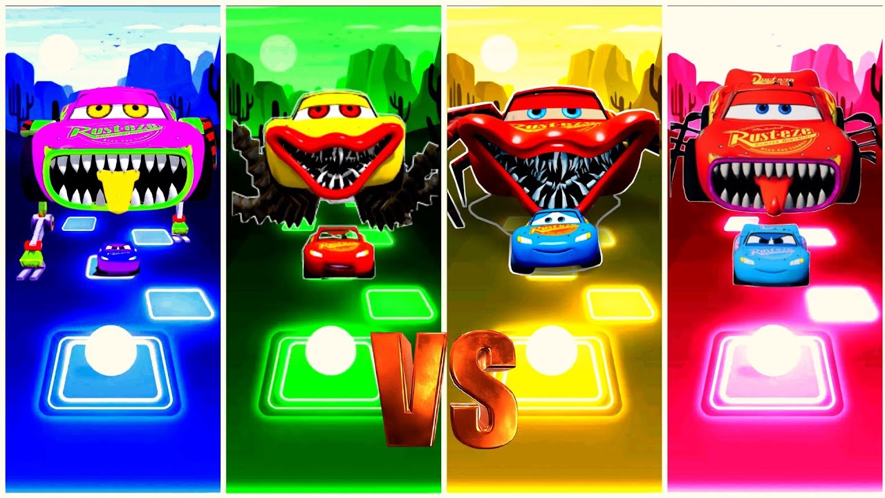 McQueen Robot Eater 🆚 McQueen Eater 🆚 McQueen Yellow Eater 🆚 McQueen ...