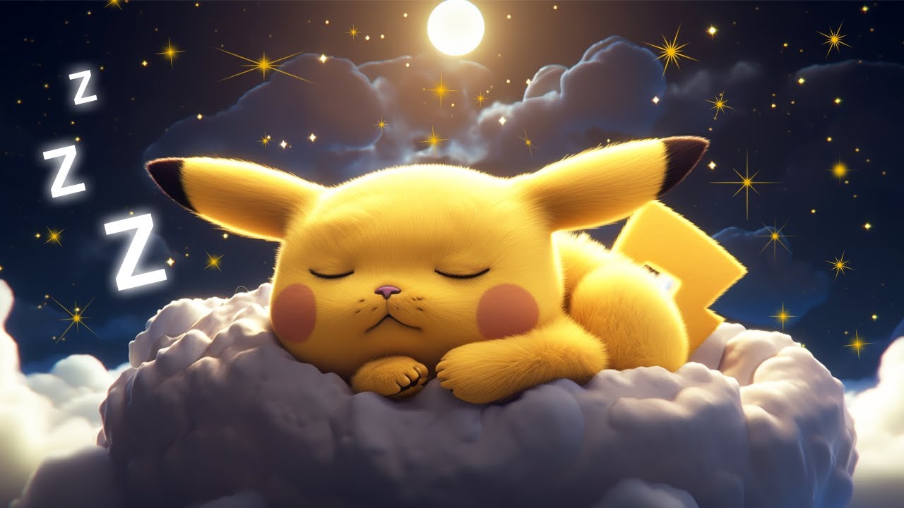 Sleep Alongside Pikachu!⚡Baby Lullaby Music to Fall Asleep Fast 💤 - YouTube