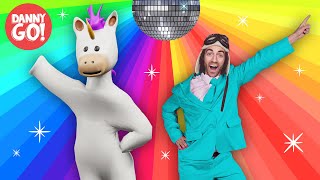 rainbow disco unicorn dance danny go movement songs for kids