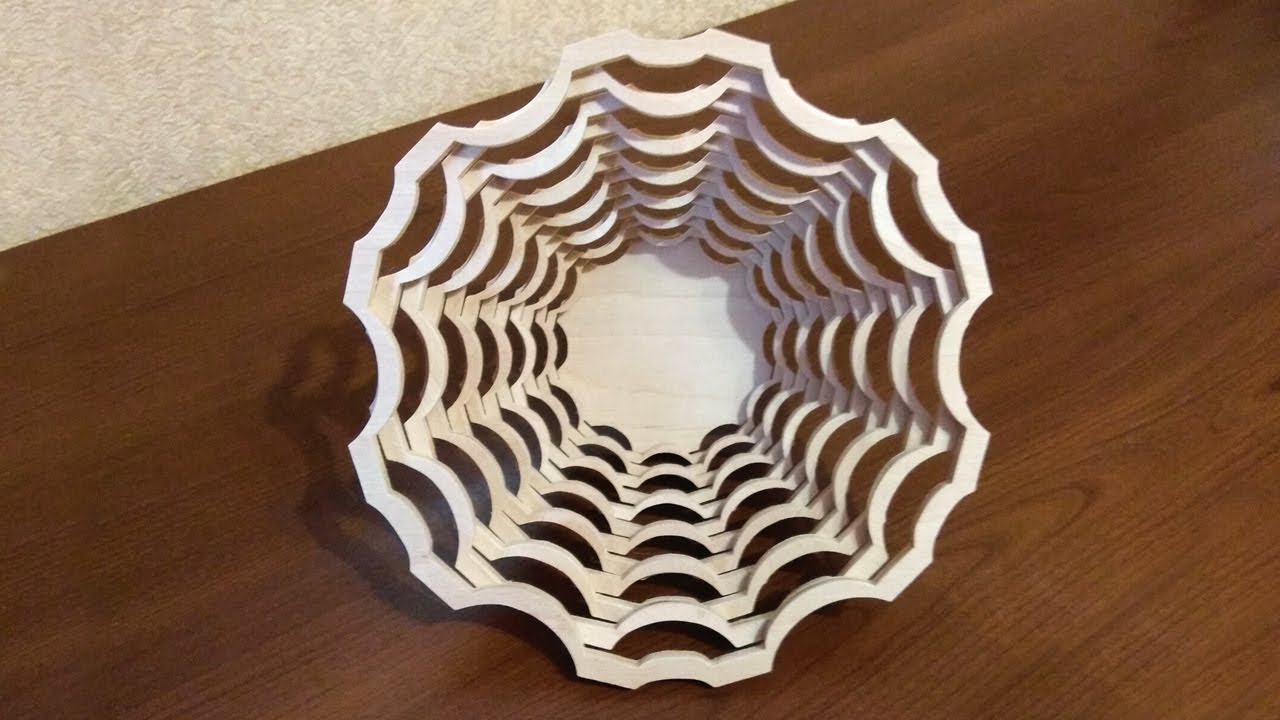 My new fretwork bowl (basket). Making of and final result - YouTube