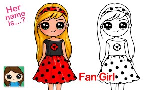 How to Draw Miraculous Ladybug Cute Fan Girl