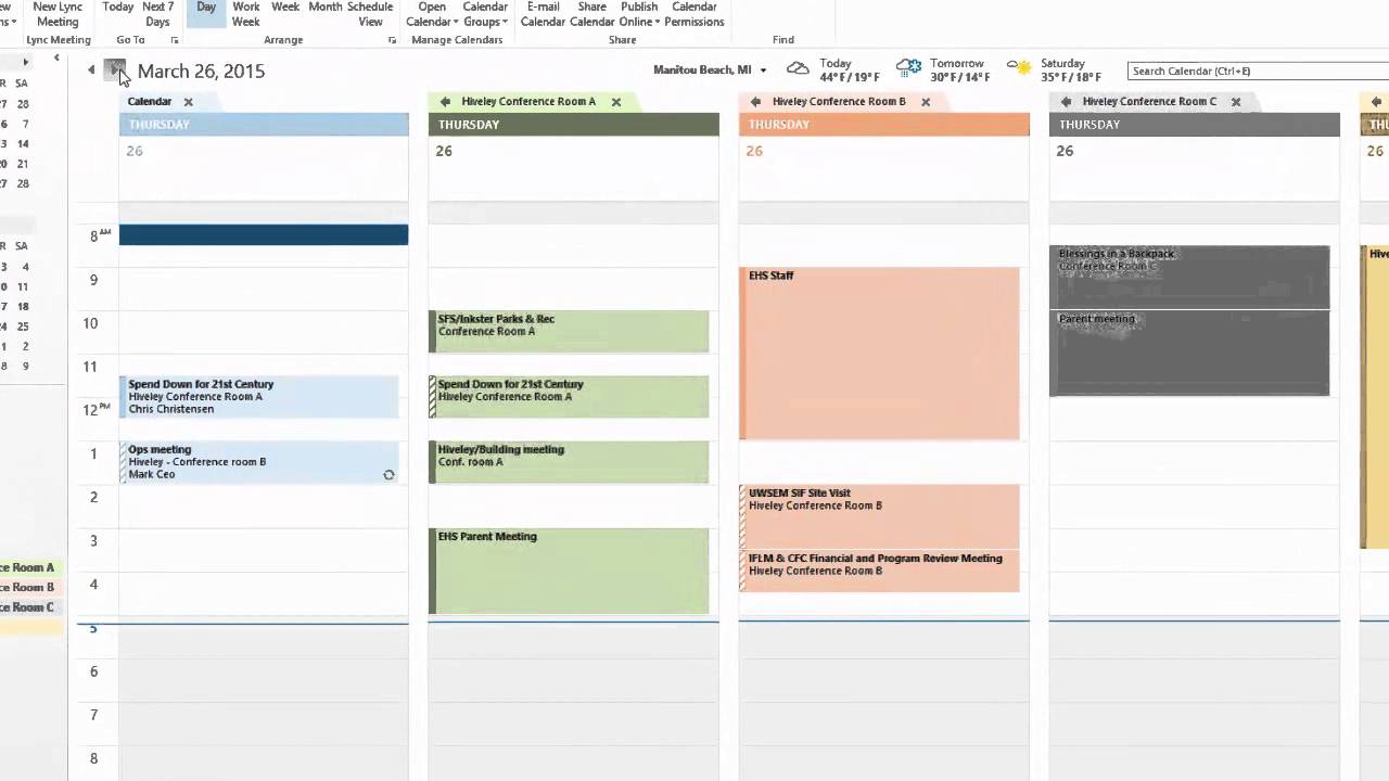 How To Create A Conference Room Calendar In Outlook