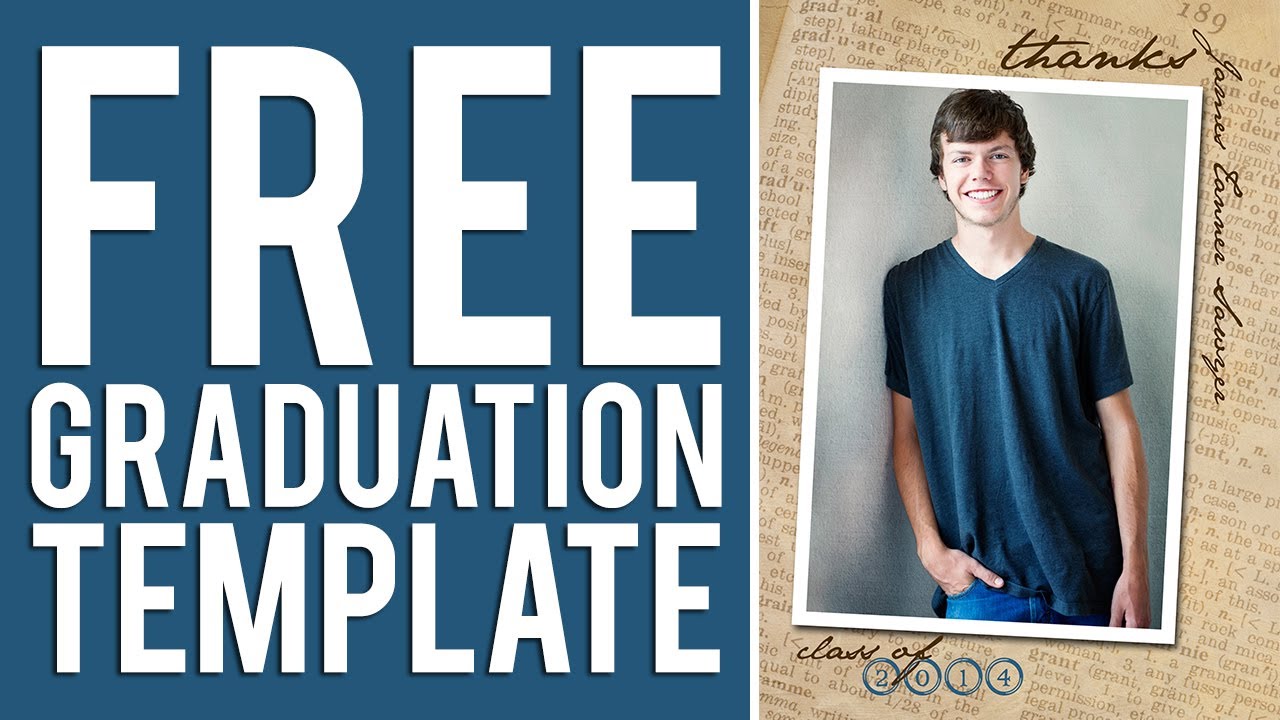 free-graduation-templates-tutorial-photoshop-elements-youtube