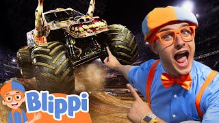 blippis vroom vroom vehicle show monster jam truck blippi educational videos for kids