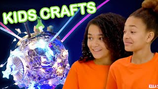 Make a Glow in the Dark Moon Galaxy!  | KIDS CRAFTS | Universal Kids