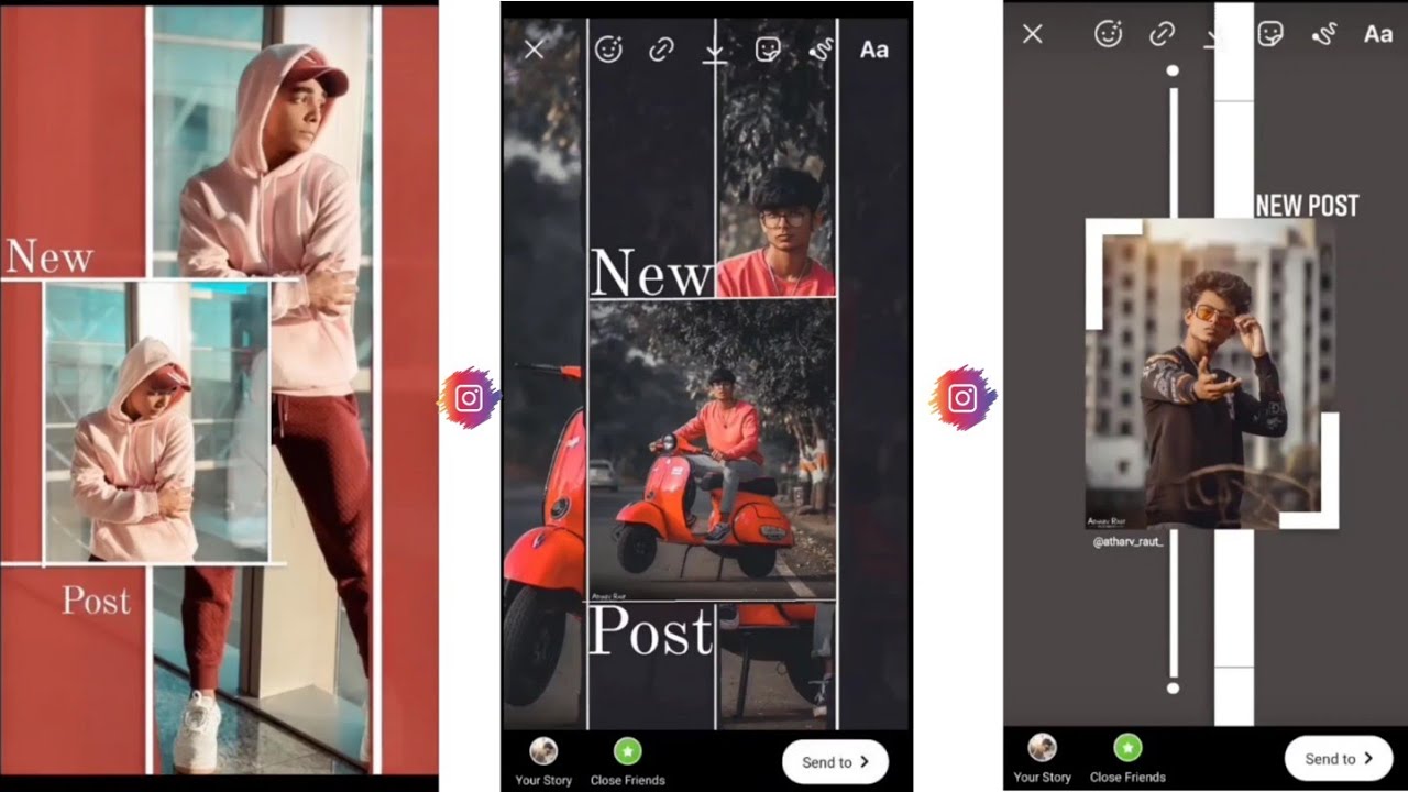 How to create new post story on Instagram || Amazing story editing ...