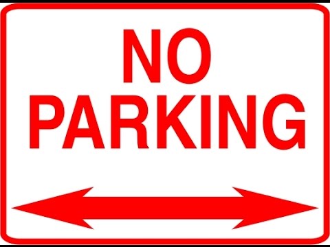 SLAPPING A NO PARKING SIGN - YouTube