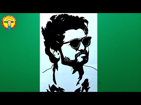 How to draw Thalapathy Vijay easy step by step / Drawing Master ...