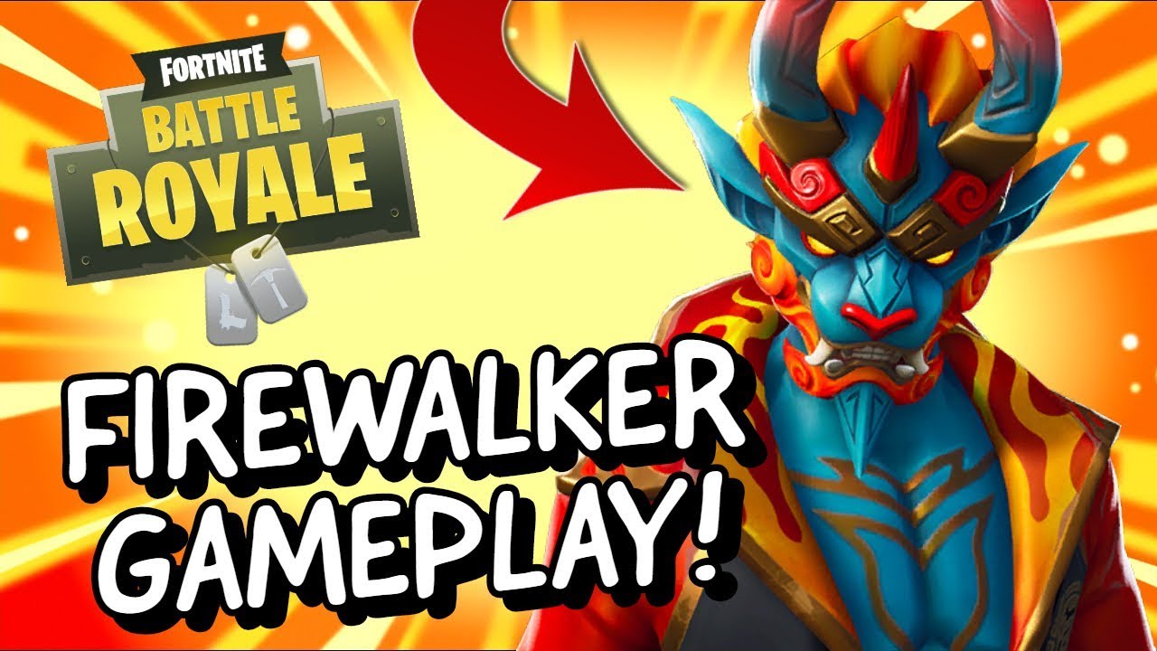 FIREWALKER Skin Gameplay In Fortnite Battle Royale - YouTube