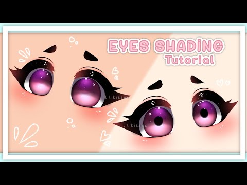 How I shade eyes// tutorial// gacha// repost - YouTube