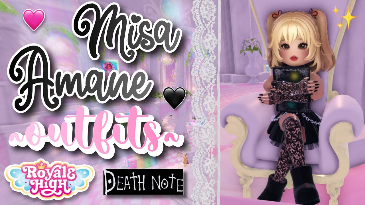 Misa Amane outfits in Royale High! - YouTube