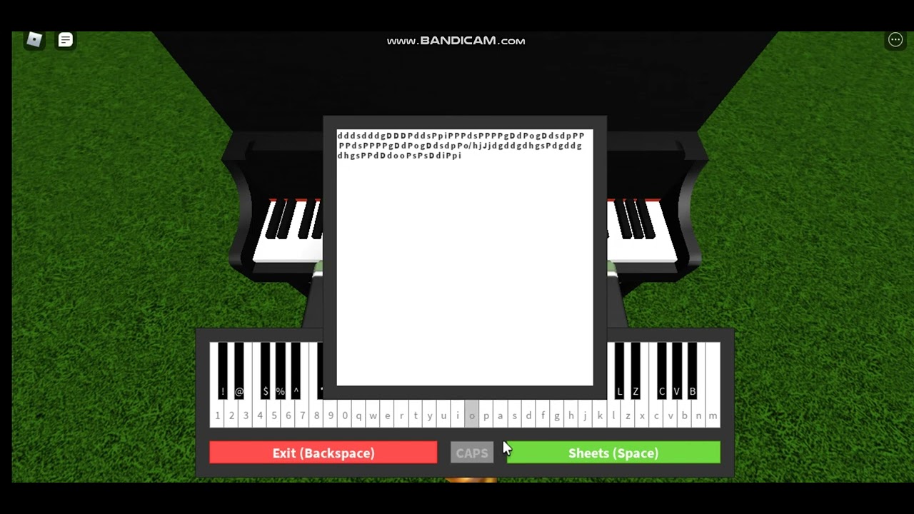 A Thousand Years Roblox Piano Sheet (Easy) - YouTube