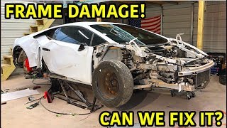 Rebuilding A Wrecked Lamborghini Huracan Part 2 - YouTube