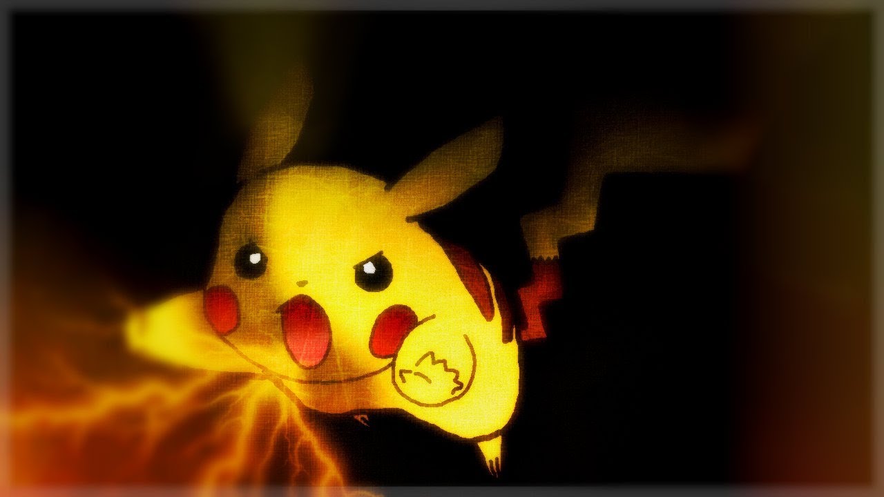 Pikachu Background! (Speed Art) - YouTube