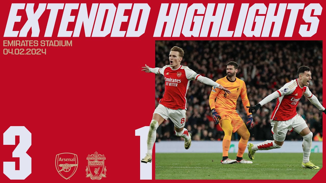 EXTENDED HIGHLIGHTS | Arsenal vs Liverpool (3-1) | Saka, Martinelli ...