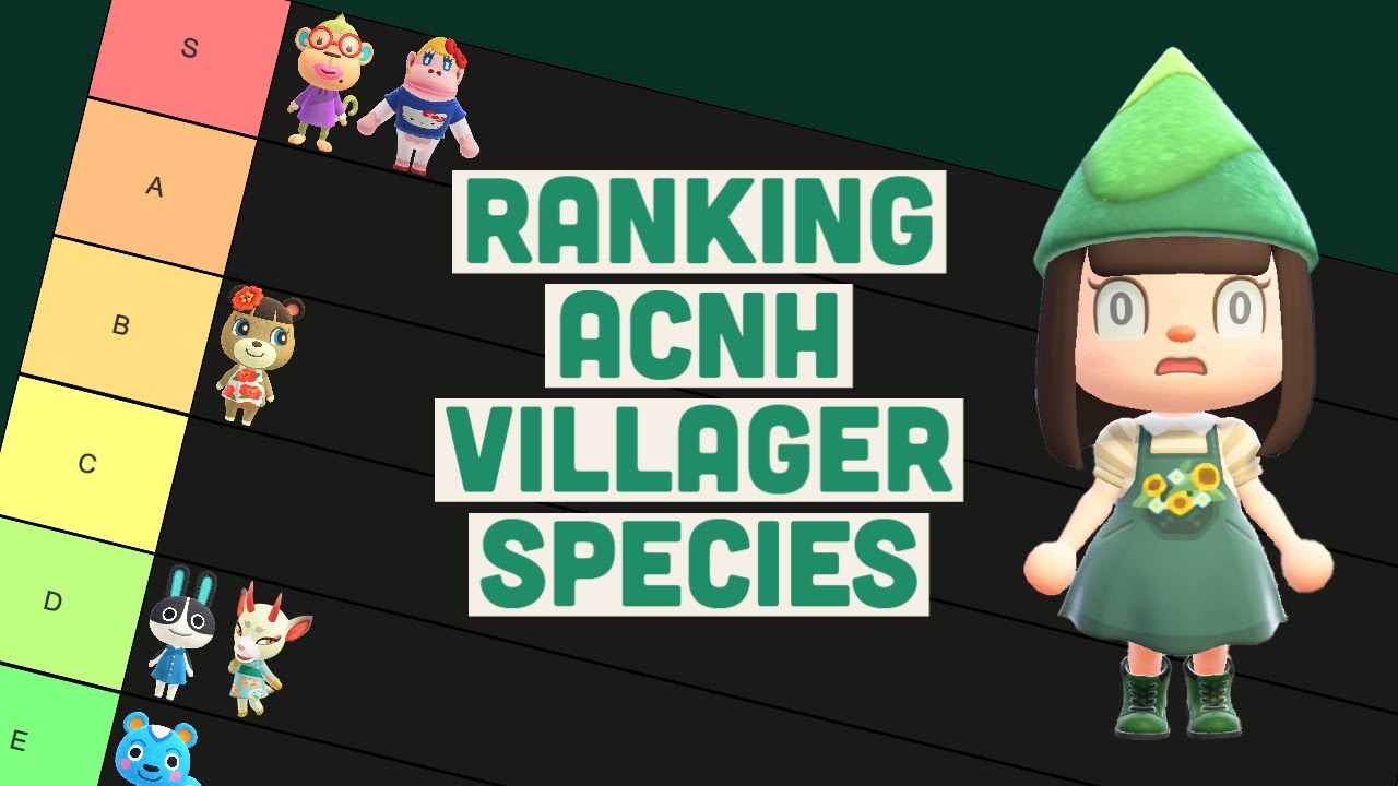 Ranking every villager species in ACNH YouTube