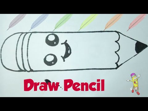 How to draw cute and easy pencil for kids | Drawing for kids | Easy ...