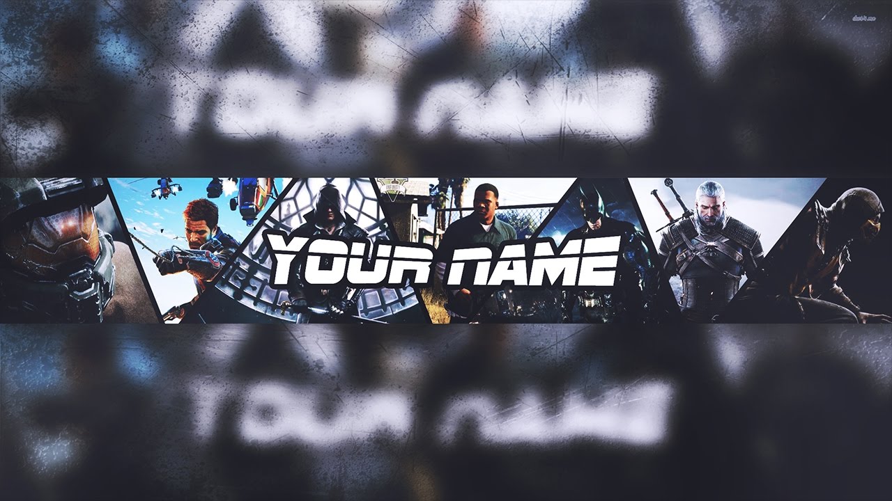 Banner Template | Gaming 2015-2016 [Photoshop] - SpeedArt | Free - YouTube