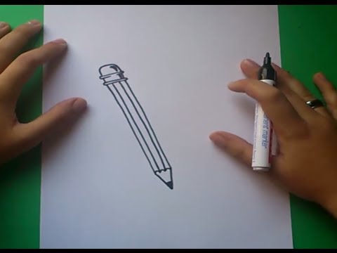 Como dibujar un lapiz paso a paso 2 | How to draw a pencil 2 - YouTube