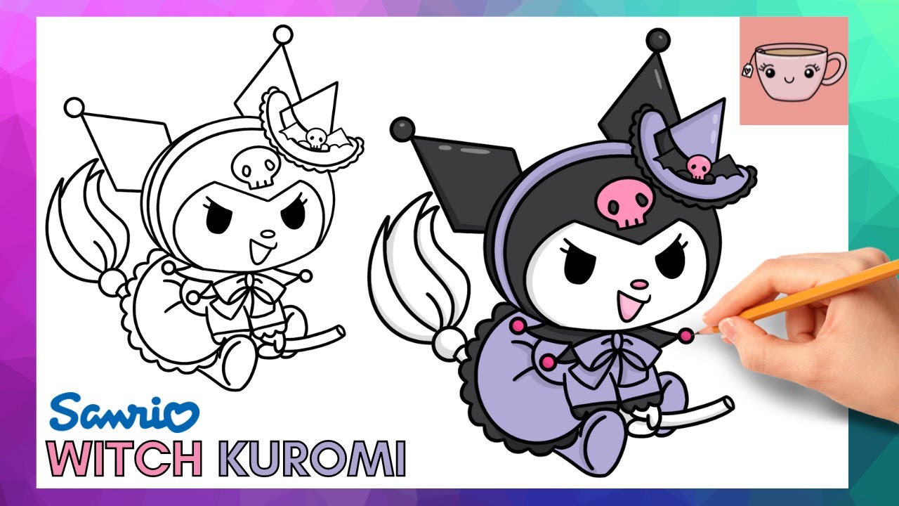 Kuromi Drawing Step By Step