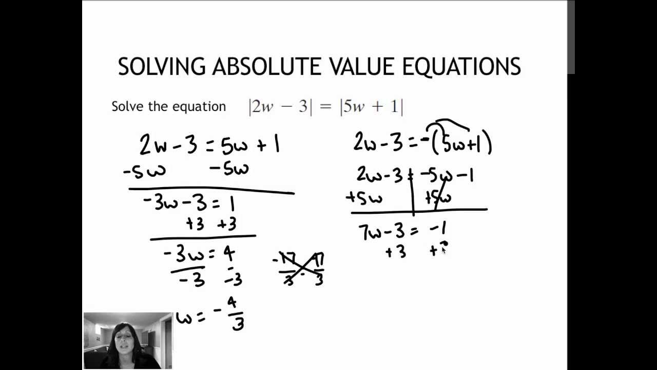 How To Solve Absolute Value Expressions