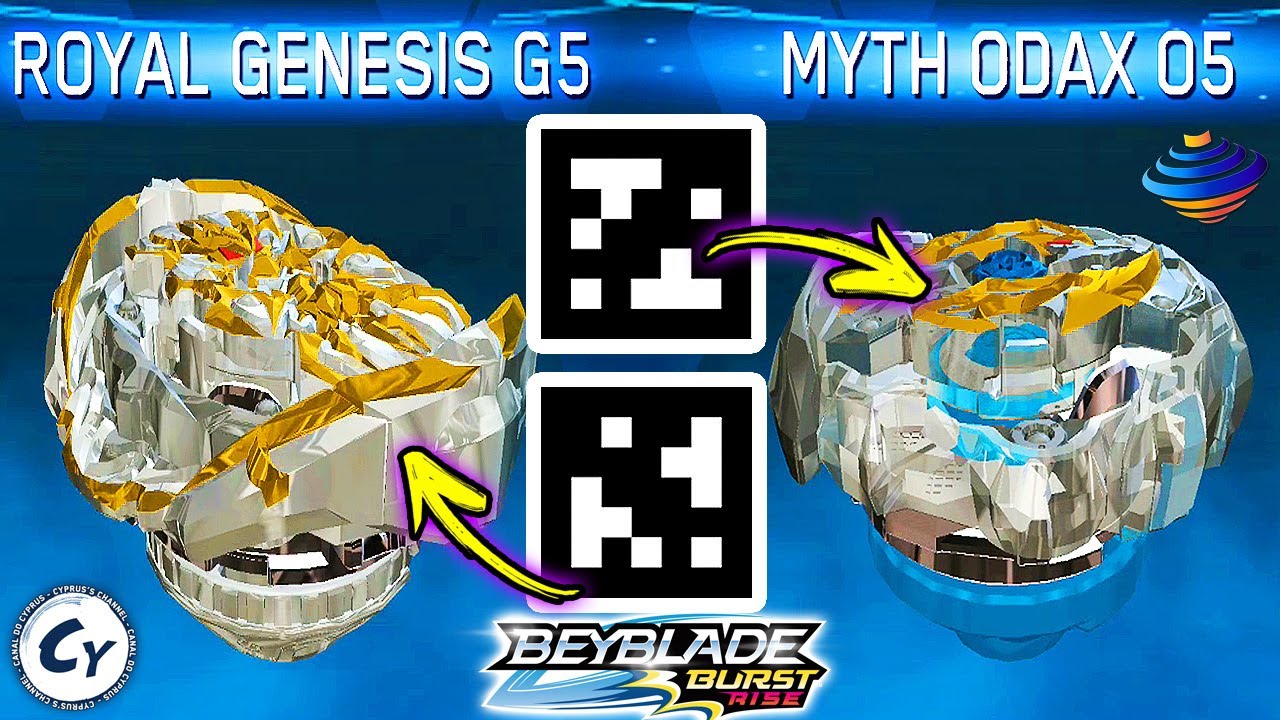 ROYAL GENESIS G5 QR CODE MYTH ODAX O5 QR CODE GLITCH BEYBLADE BURST ...