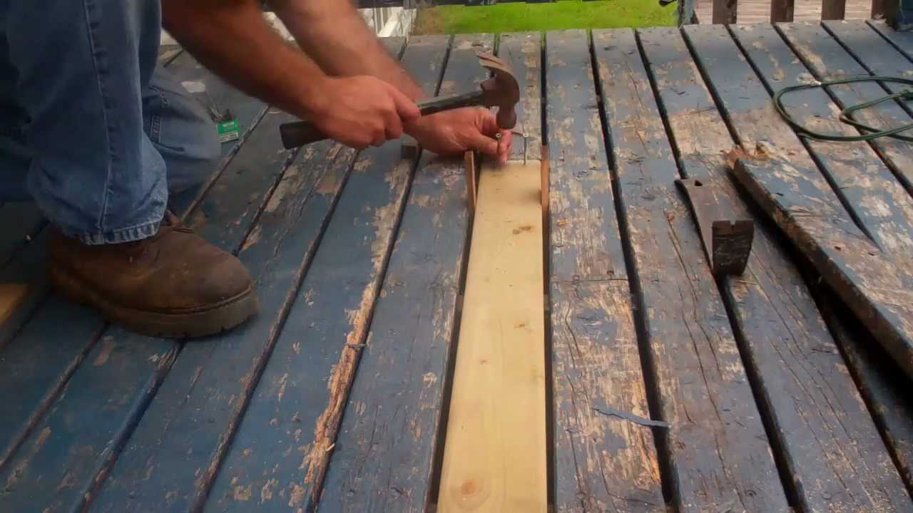 How to replace rotten decking - YouTube