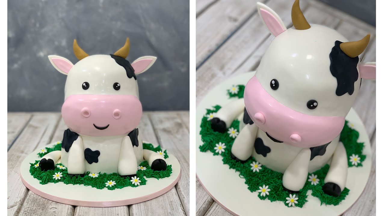 Cow Birthday Cake Ideas Images (Pictures) Cow Birthday, 54% OFF