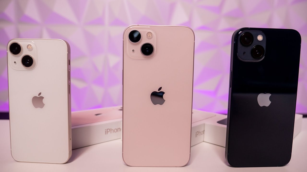 Pink, Starlight & Midnight iPhone 13 Unboxing & Comparison! - YouTube