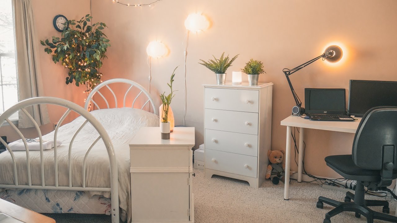  Aesthetic  Room  Desk  Setup Makeover Minimal Room  Tour 