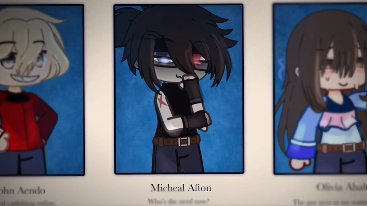 The Yearbook trend 📒 [] Micheal Afton [] gacha [] OriginalCurrie - YouTube