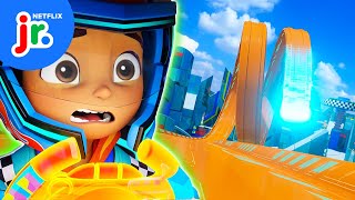 coop vs cruise fast tracks challenge hot wheels lets race netflix jr