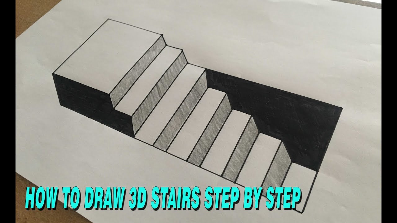 How To Draw Impossible Stairs Really Easy Drawing Tutorial