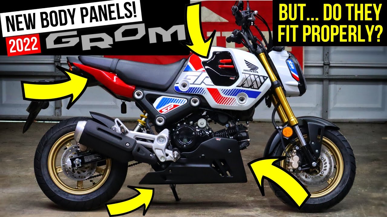 Installing New Honda Grom Mods: Plastics / Body Panels from SNB Product