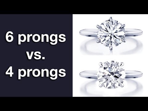 Custom Solitaire Engagement Ring | 4 Prongs Vs 6 Prongs | Explaining The  Differences - Youtube