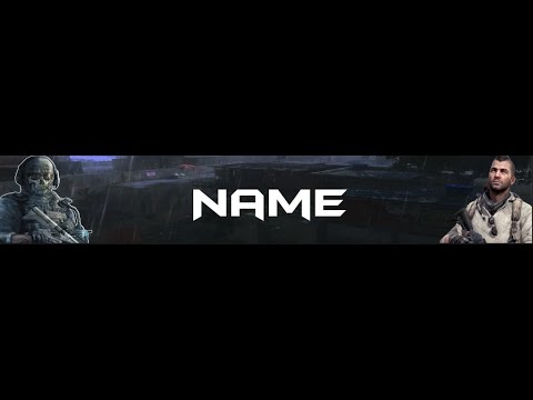 Mw2 Youtube Banner (Free) Photoshop file - YouTube