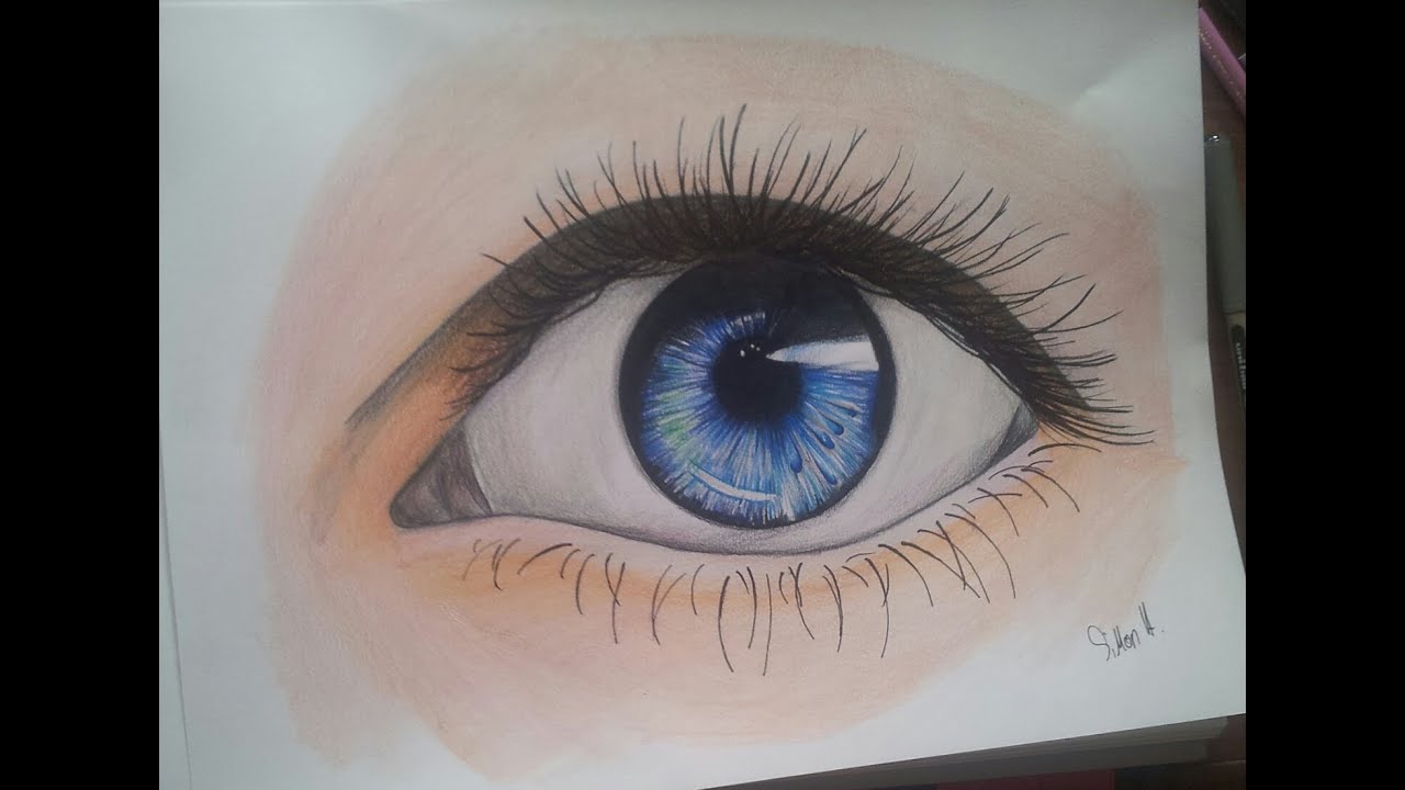 eye drawing | ein Auge malen By SiHa ART - YouTube