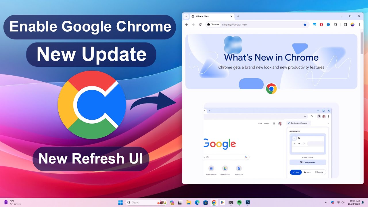 How to Enable Google Chrome New Refresh UI 2023 | Google Chrome Update ...