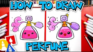 How To Draw A Cute Cartoon Bottle Of Perfume