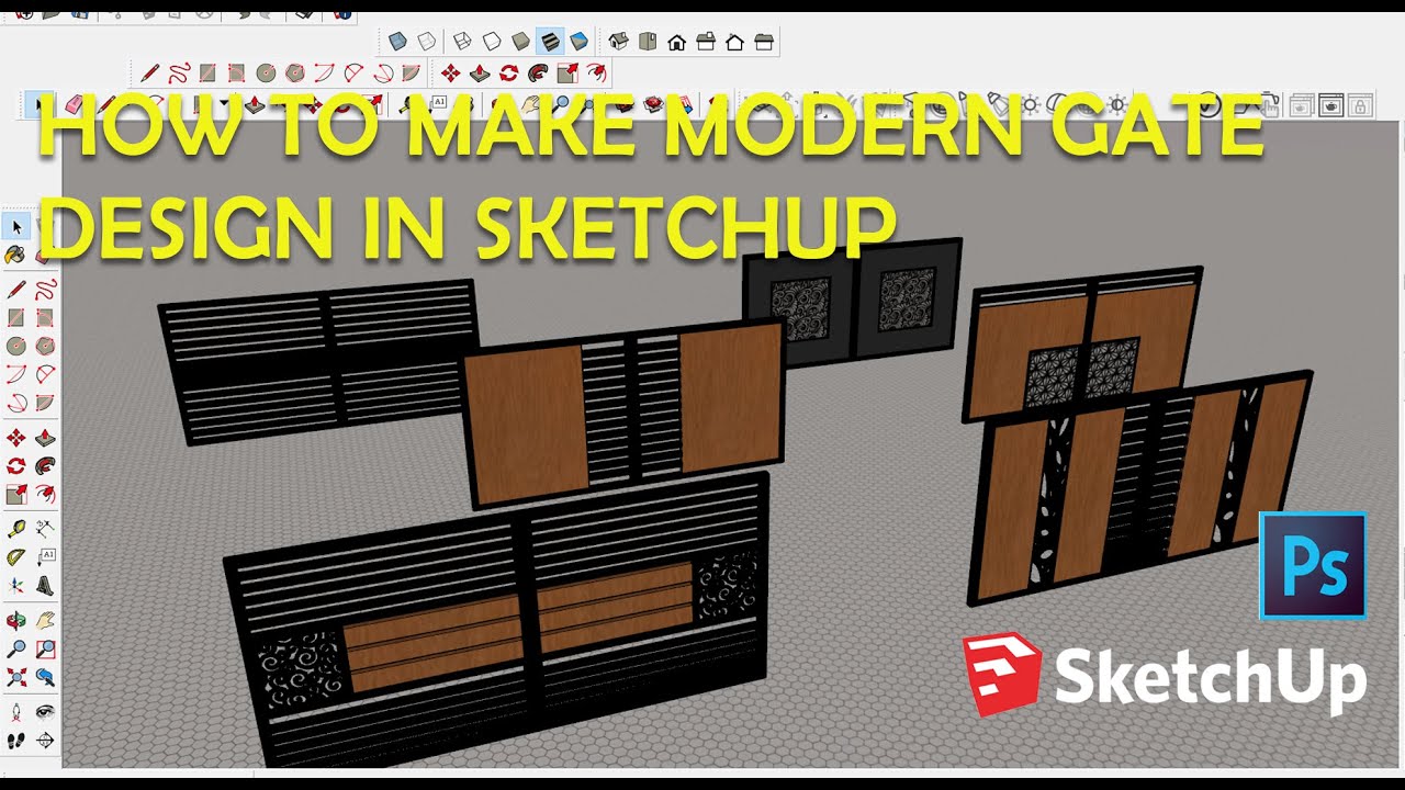 Main Gate Design Sketchup - Image to u