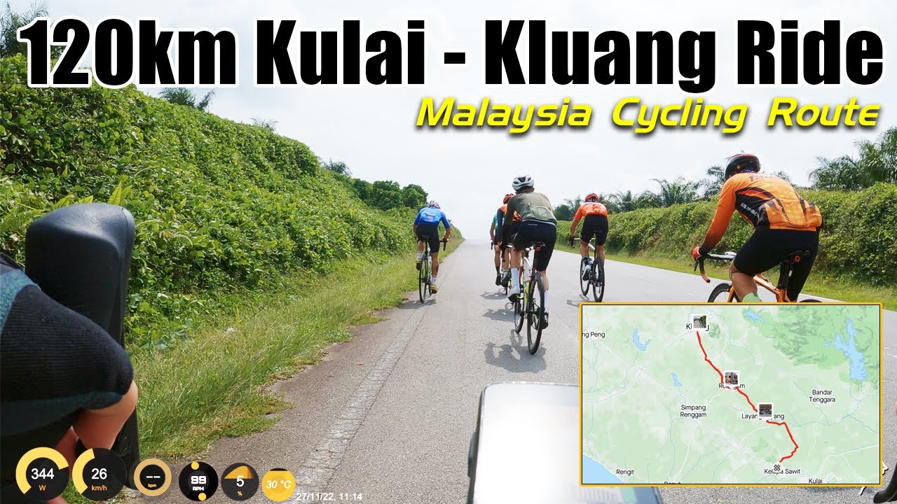 120km Kulai - Renggam - Kluang Ride - Malaysia Cycling Route - YouTube