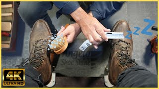 Best Shoe Shiner? Angelo Shoe Shine Asmr