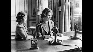 Princess Elizabeth II's first radio broadcast children who had been evacuated from city