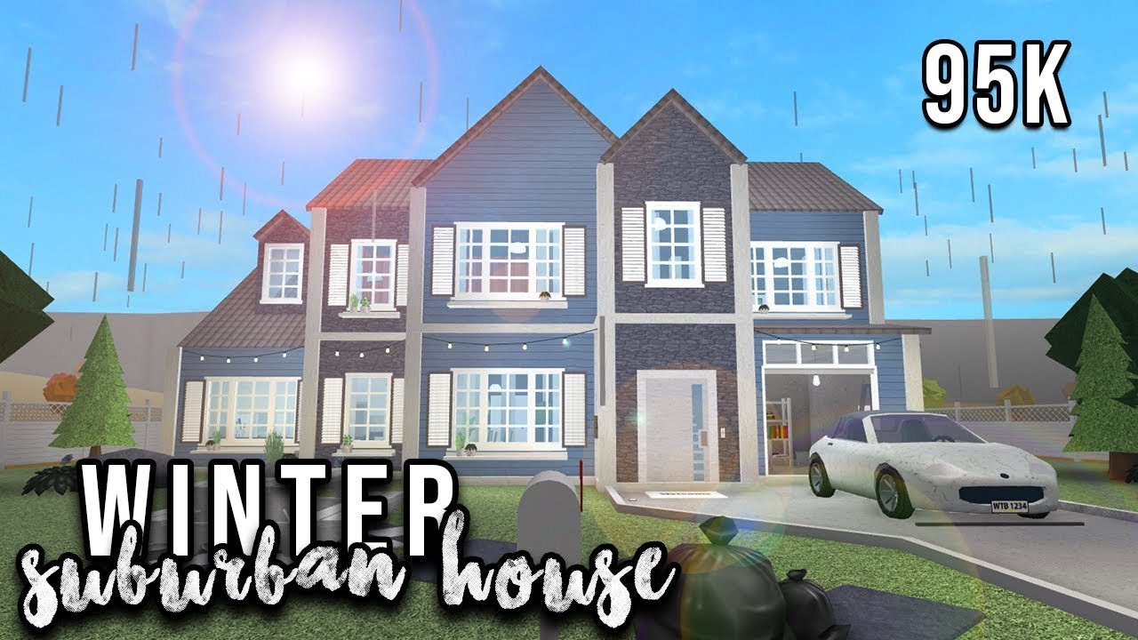 Roblox | Welcome to Bloxburg: Winter Suburban House | Speedbuild - YouTube