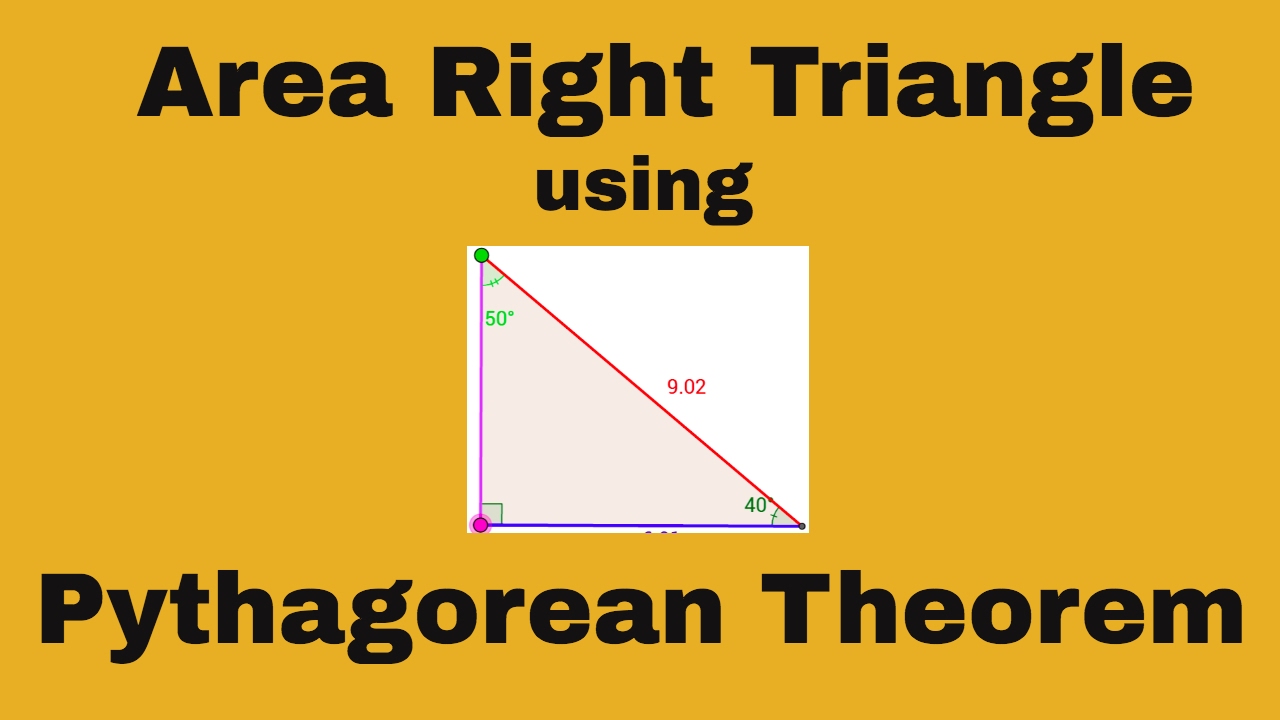 Find Area Of Right Triangle