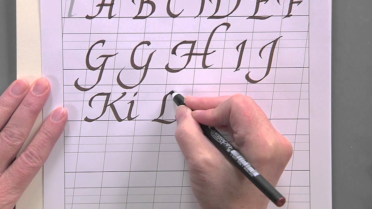 Basic Calligraphy Alphabets For Beginners