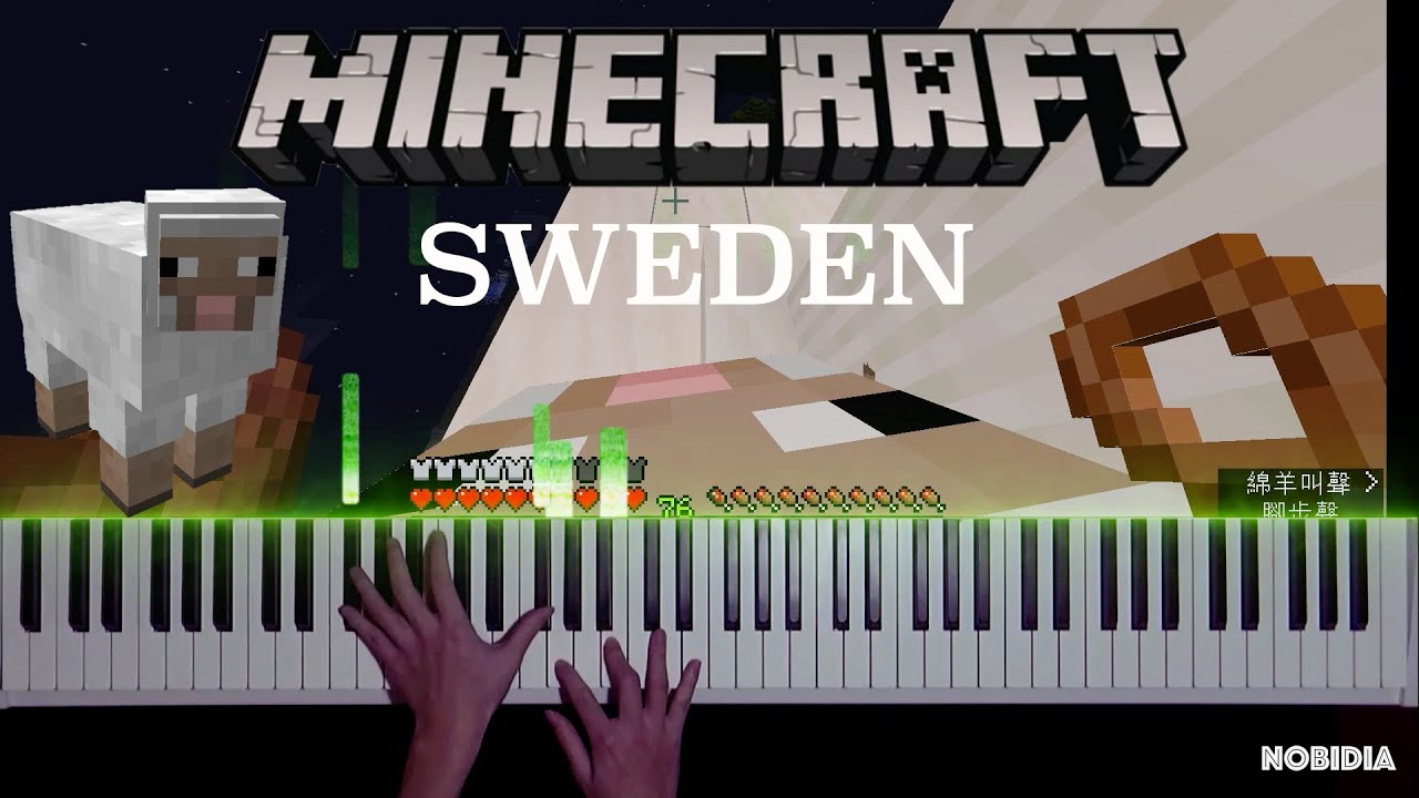 Minecraft - Sweden (Piano Cover) - YouTube