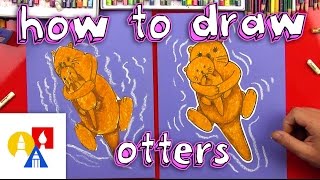 How To Draw Mom & Baby Otter