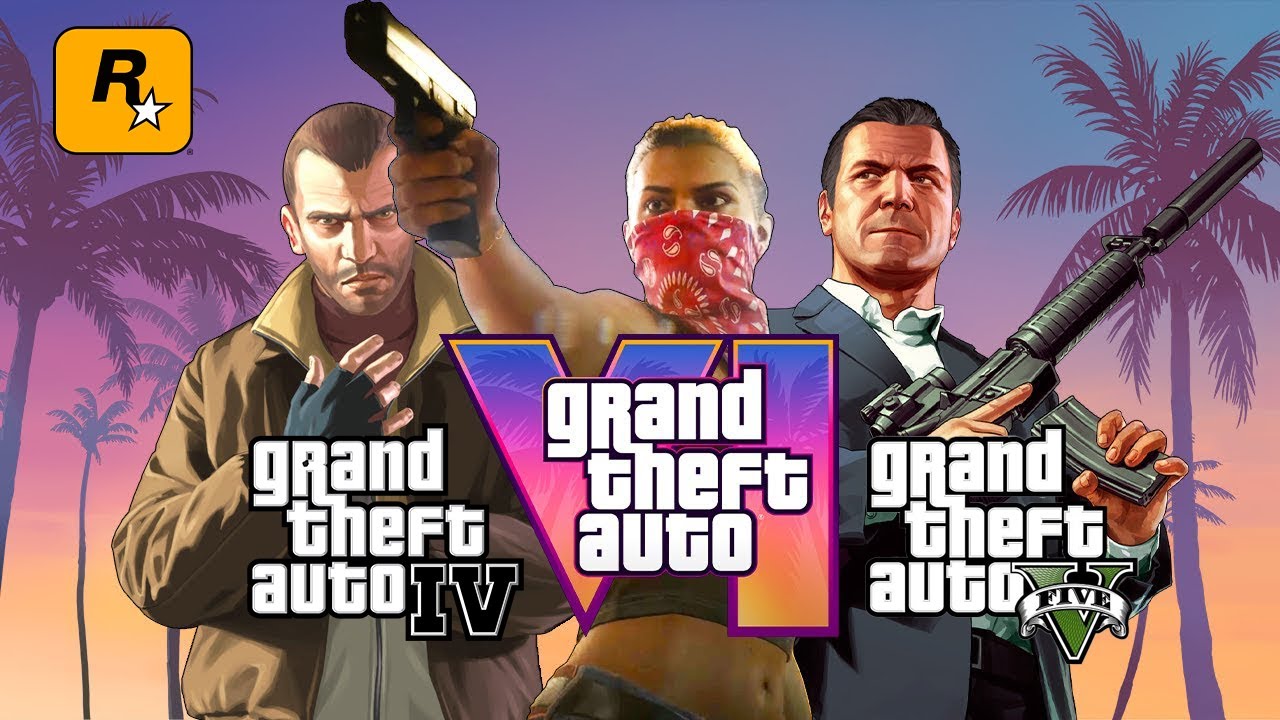 EVOLUCION Y COMPARACION DETALLADA I GTA4 vs GTA5 vs GTA6 l 4K 60 FPS ...